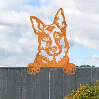 Rustic German Shepherd Fence Topper 