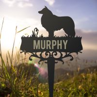 Rough Collie Ground Spike Memorial 