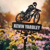 Memorial Ground Spike with Speedway Bike 