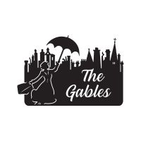 Mary Poppins Iron House Name Sign Finished in Black