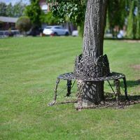Black & Gold Ornate Tree Seat