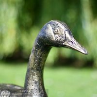 Antique Bronze Finish Geese Garden Sculpture