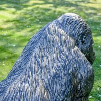 Rear view of Bronze Effect Gorilla Sculpture 