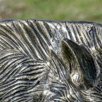 Close up of Wild Boar Sculpture Back Close up of Wild Boar Sculpture Back