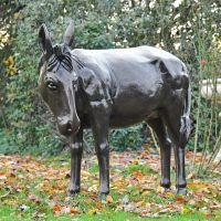 Donkey Garden Sculpture in Bronze Finish 