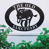 Black Personalised Oval House Name Sign  Black Personalised Oval House Name Sign