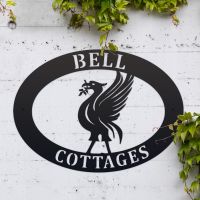 Liver Bird Iron House Name Sign