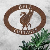 Wall Mounted Oval House Name Sign  Wall Mounted Oval House Name Sign