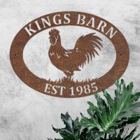 Personalised Oval House Name Sign 