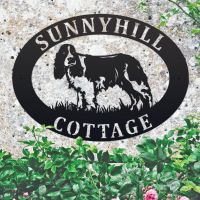 English Springer Spaniel Personalised House Name Sign 