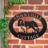 English Springer Spaniel Personalised House Name Sign 