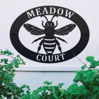 Personalised House Name Sign with Bumblebee  Personalised House Name Sign with Bumblebee