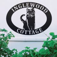 Personalised Sitting Cat House Name Sign  Personalised Sitting Cat House Name Sign