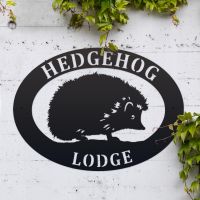 House Name Sign Hedgehog  House Name Sign Hedgehog