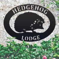 Hedgehog House Name Sign  Hedgehog House Name Sign