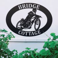 Speedway Iron Oval House Name Sign