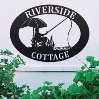 Fishing House Name Sign in Situ 