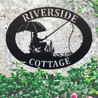Wall Mounted Fishing House Name Sign 