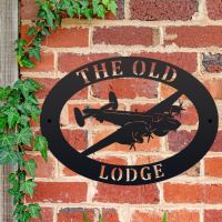 Personalised Shackleton Aircraft House Name Sign