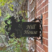 Lion & Staff House Name Sign 