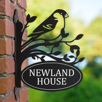 Bullfinch House Name Sign with Bracket 