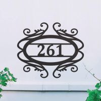 Victorian Scroll House Number Sign 