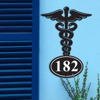 Doctors Medical Iron House Number Sign