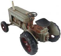 Grey Fergie Tractor Scale Model Rear View