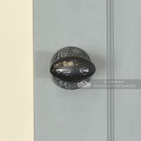 "Bulmershe Place" Black Oval Shaped Door Knobs