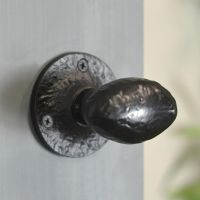 "Bulmershe Place" Black Oval Shaped Door Knobs
