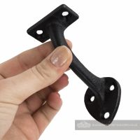 Blacksmith handrail bracket in hand