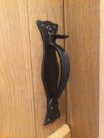 "Vespasian" Curved Cast Iron Hammered Thumb Latch Set