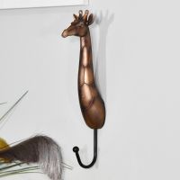 Bronze Effect Giraffe Wall Hook Bronze Effect Giraffe Wall Hook
