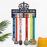 Sports Medal Hanger Keep Calm and Run Mounted