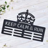 Keep Calm and Run Sports Medal Hanger 