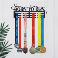 Born to Run Sports Medal Hanger in Situ