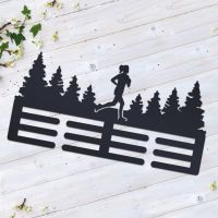 Woodland Running Scene (Female) Sports Medal Hanger 