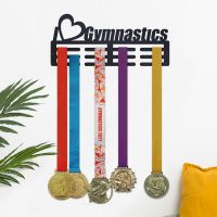 Wall Mounted I Heart Gymnastics Medal Hanger 
