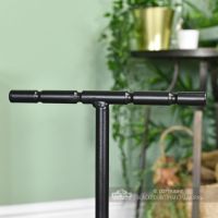 Modern Black Fireside Companion Set Without Tools On