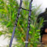 Blacksmith Twist Design on the Fireside Tongs