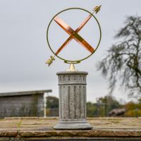 Polished Brass & Copper "Athens" Armillary - 57cm in Situ Polished Brass & Copper "Athens" Armillary - 57cm in Situ