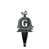 Letter G Stocking Holder in Black
