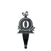 Letter O Stocking Holder in Black Letter O Stocking Holder in Black