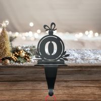 Letter O Stocking Holder in Situ on a Mantel Piece  Letter O Stocking Holder in Situ on a Mantel Piece
