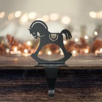 Rocking Horse Stocking Holder Created From Iron Rocking Horse Stocking Holder Created From Iron