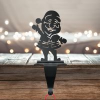 Santa Stocking Holder with Fairy Lights Santa Stocking Holder with Fairy Lights