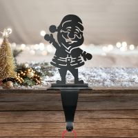 Santa Stocking Holder Created From Iron Santa Stocking Holder Created From Iron