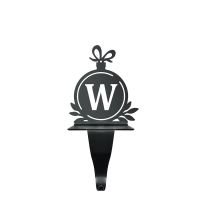 Letter W Stocking Holder in Black