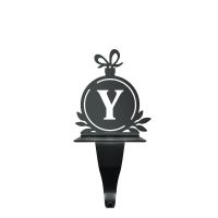 Letter Y Stocking Holder in Black