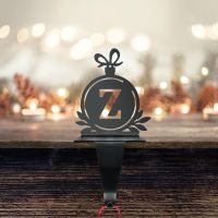 Letter Z Stocking Holder with Fairy Lights